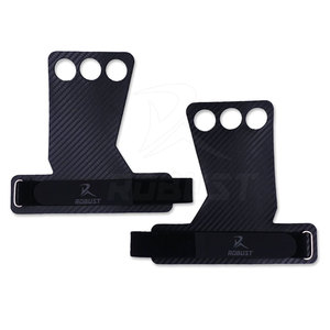 Protège-paumes antidérapantes en cuir de vachette de taille personnalisable pour l'haltérophilie et le fitness. - Product Image 2