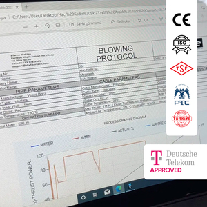 Machine de soufflage de câbles à fibres optiques économique, approuvée par Deutsche Telekom, MiniSKY Plus Kabel Einblasmaschine, système de protocole, Allemagne - Product Image 4