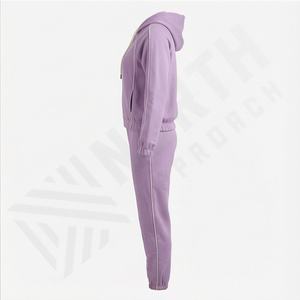 Custom Logo High Quality Jogger Gym Crop <b>Top</b> Oversize Casual Hoodie Sweatshirt Two Piece Winter <b>Warm</b> Sets <b>Women</b> Clothing New - Product Image 3