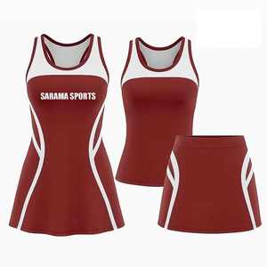 Uniformes de Netball Ligeros para Mujer con Estampado por Sublimación, Diseño de Vestido de Netball, Nombre de Jugador Personalizado, Nombre del Equipo, Ropa de Tenis - Product Image 1