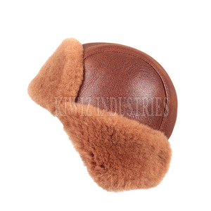 Offre Spéciale hommes en peau de mouton chapeau nouveau Style Hip Hop mode cuir en peau de mouton chapeau en peau de mouton - Product Image 4