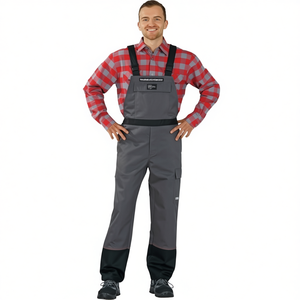 Weld <b>Shield</b> Size 52 Grey/Black Welding Bib Overalls <b>Protective</b> Garden Gloves & Gear - Product Image 2