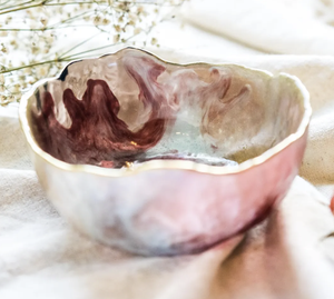 ชามเสิร์ฟเรซิ่นสุดหรู ทำด้วยมือ ชามเรซิ่นตกแต่งโดย Tayyab Handicraft - Product Image 2