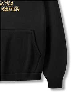 Sudadera con capucha de mezcla de algodón básico del fabricante para hombre, sudadera personalizada transpirable para apliques bordados con logotipo estampado en soplo - Product Image 4