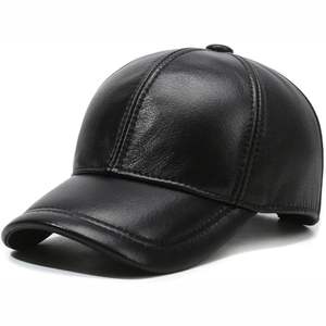 Casquette de baseball 6 panneaux en cuir avec lettres, impression personnalisée professionnelle et broderie de logo – Vente en gros - Product Image 2