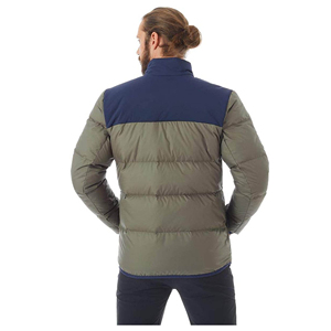 Abrigo de invierno personalizado de estilo callejero para hombre, chaqueta acolchada de nailon con cuello mandarín, Material de carcasa de lana sólida, servicio OEM - Product Image 5