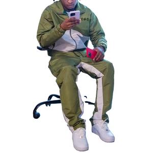 Sublimation personnalisée unisexe Vintage Softshell sport coupe-vent survêtement 100% coton imperméable solide antibactérien vierge pour - Product Image 4