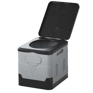 Portable Folding Camping Toilet for Travel Camping Fishing PP Material - Product Image 1