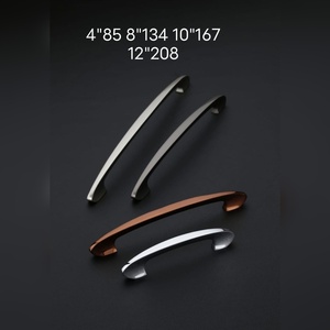 Manijas Modernas Curvas para Puertas de Gabinetes, Tiradores para Cajones de Muebles de Cocina, Disponibles en Varios Tamaños, al por Mayor y Económicos - Product Image 4