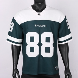 Camiseta de hombre personalizada Boxy Jersey transpirable poliéster ropa deportiva bordado sublimación fútbol americano Jersey Tallas grandes - Product Image 3