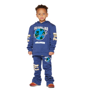 Ensemble de survêtement pour enfants, 2 pièces, garçon, unisexe, sweat-shirt, entièrement personnalisable, logo de haute qualité, nouveau, respirant, caractéristiques de la tenue - Product Image 1