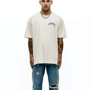 Rapide personnalisé 280gsm 300gsm 320gsm poids lourd 100% coton surdimensionné mode goutte épaule hommes t-shirt - Product Image 5