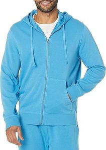 Sweats à capuche décontractés d'hiver pour hommes en polyester/coton polaire de couleur unie coupe régulière avec conception de poche écologique séchage rapide respirant - Product Image 2