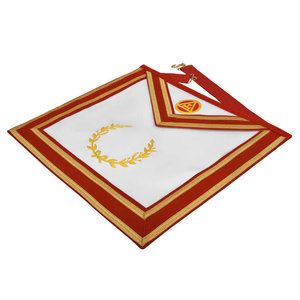 Tablier maçonnique personnalisé brodé à la main Tablier maçonnique de haute qualité en gros Ronpex de qualité supérieure - Product Image 2