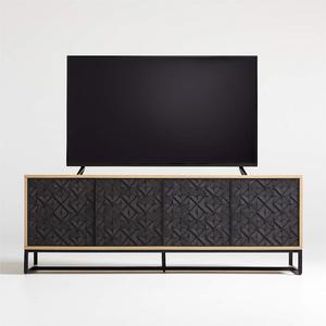 Elegante Mueble para TV de Madera Tallada, Estilo Rústico, Hecho a Mano, Duradero, para Sala de Estar, Dormitorio, Pasillo, Entrada, Lavandería - Product Image 2