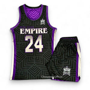 Factory Wholesale Custom Quick Dry Breathable 100% Polyester Basketball Uniforms for Adults Reversible Design Plus Size Custom - Product Image 6