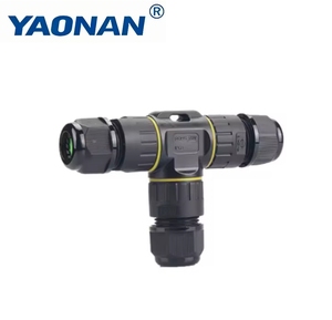 Nouvelle boîte de jonction électrique étanche IP68 3P, en forme de T, 3 voies, connecteur de câblage électrique pour connexion extérieure - Product Image 5