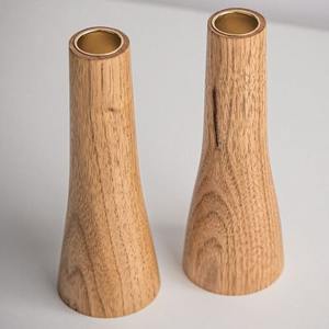 Porte-bougie en bois, design minimaliste en bois, rehaussant les styles d'intérieur simples, élégants et modernes - Product Image 1