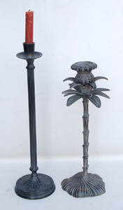 Support de bougie en aluminium doré, design moderne, fait à la main, pour mariage et maison - Product Image 4