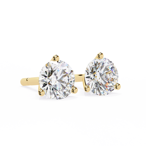 18K Gold <b>Beautiful</b> <b>Earring</b> with Lab-Grown Diamond Premium Diamond <b>Earrings</b> - Product Image 3