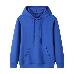 Pull à capuche surdimensionné de haute qualité 350gsm pour hommes Logo personnalisé unisexe noir lourd pour l'hiver motif solide - Product Image 2