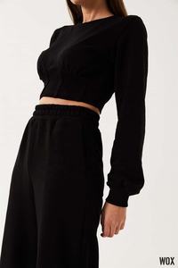 Servicio OEM personalizado de gran tamaño de algodón pesado para mujer básico nuevo Premium negro Jogger pantalón oferta al por mayor tendencia 2024 calidad - Product Image 3