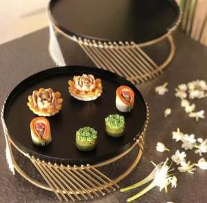 Plateau rond décoratif de Noël de vente chaude pour servir la nourriture et utilisé dans la maison et l'hôtel - Product Image 1