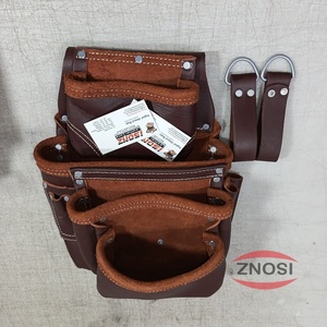 Heavy Duty Canvas and PVC Leather Belt for <b>Garden</b> Tool Pouch Nail <b>Bag</b> Portable Carpenter <b>Bag</b> With OEM Customization - Product Image 5