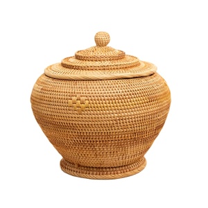 Tetera de Ratán Natural con Tapa Multicapa, Termo, Tetera - Product Image 1