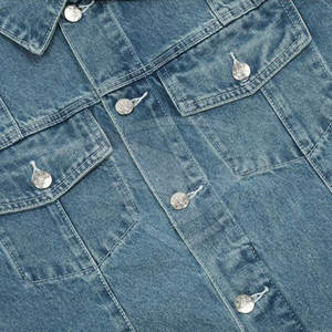 Diseño personalizado 100% Algodón Hecho Unisex Jeans Chaqueta Peso ligero Calidad superior Jeans Chaqueta para Unisex - Product Image 5