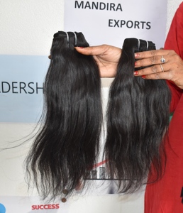 100% Raw Cuticle Aligned Bundles Color Black Kinky Straight Unprocessed Remy Indian Hair Extensions - Product Image 4