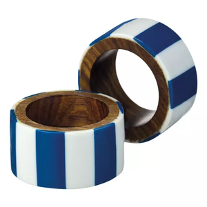 Porte-serviette SCI en résine et bois et design et forme ronde avec la meilleure couleur pour porte-serviette en tissu - Product Image 4