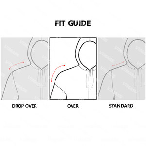 Personalizado 500 GSM vintage en blanco Sin cuerdas Sudaderas con capucha de gran tamaño de peso pesado recortado Sudaderas con capucha sudaderas para OEM - Product Image 6