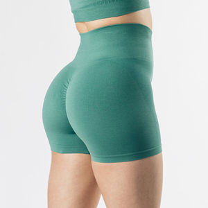 Short de sport taille haute pour femme séchage rapide et respirant en polaire spandex polyester durable pour le yoga d'été - Product Image 3
