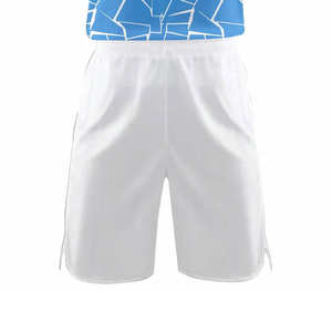 Camiseta de baloncesto de poliéster 100% personalizable para hombre con logotipo y diseño de números uniforme de baloncesto liso al por mayor - Product Image 5