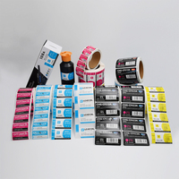 Rollo de Etiquetas de Cartucho de Tinta Impermeables Personalizadas, Impresión CMYK, Adhesivo, Logotipo Privado, Se Acepta OEM
