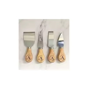 Ensemble de couteaux à fromage poignée rustique en argent ensemble de couteaux à fromage de restaurant de cuisine de haute qualité avec plaqué argent - Product Image 3