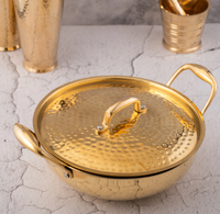 Kadai de Latón con Tapa - Martillado