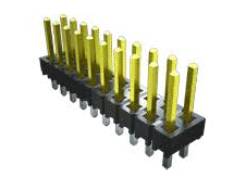 Connecteur traversant pour carte de circuit imprimé multi-positions SLW-107-01-L-D, composant d'interconnexion rectangulaire - Product Image 3