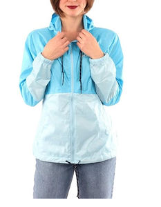 Women's Plus Size 100% Polyester Windbreaker Jacket Custom Logo Autumn Waterproof Fur for Outdoor Running Wholesale Available - Product Image 1