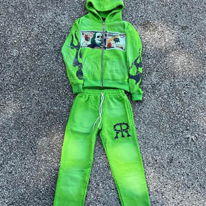 Chándal de algodón ajustado para hombre con logotipo, estampado de abullonado liso, gran oferta, traje informal de talla grande, chándal de secado rápido de talla grande para hombre - Product Image 6