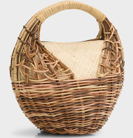 Nouveau design style vintage sac en rotin en osier pour les femmes à voyager sac fourre-tout en gros bon prix du Vietnam