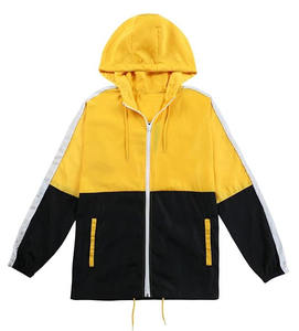 Veste coupe-vent imperméable de haute qualité, personnalisée, pour l'extérieur, à séchage rapide, à capuche, manches longues, avec taille plus, pour l'été, imperméable - Product Image 1