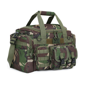 Bolsa de lona Saxon - 35 litros - Compatible con sistema Molle DPM, correa de hombro ajustable y extraíble, compartimento principal, camuflaje personalizado - Product Image 3