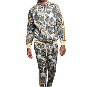 Best Quality Customized Sublimation 100% Cotton Men's Tracksuits Sets Latest Design Full <b>Sleeves</b> Quick Dry & Breathable - Product Image 4