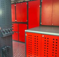 Systèmes de rangement modulaires en métal de haute qualité pour fourgonnettes, armoires à outils à 6 tiroirs, structure démontable, marque Detaily