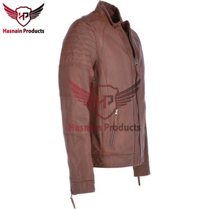 Chaqueta de cuero de motociclista Vintage Kelly para hombre, chaqueta de moto de trabajo atemporal desgastada, diseño Superior High Street - Product Image 5