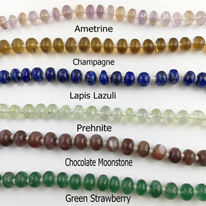 Cuentas Redondas de Piedras Preciosas de 6-7 mm, Cuentas Lisas para Hacer Joyas, 20-22 Cuentas en un Hilo de 8 Pulgadas, Cuentas Hechas a Mano - Product Image 1