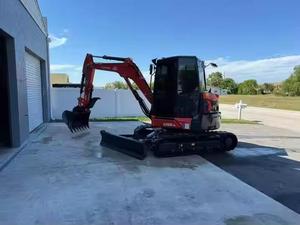 Mini-excavatrice U55-5 de 3/5/90 tonnes sur chenilles pour moteur Toshiba, cylindre hydraulique, pompe à engrenages, roulement, godet, 1 an - Product Image 3