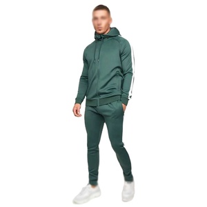 Chándal Deportivo con Capucha y Cremallera para Hombre de Alta Calidad, Ligero, de Poliéster/Algodón, Elástico en Cuatro Direcciones, Transpirable, Resistente al Viento y de Secado Rápido - Product Image 1